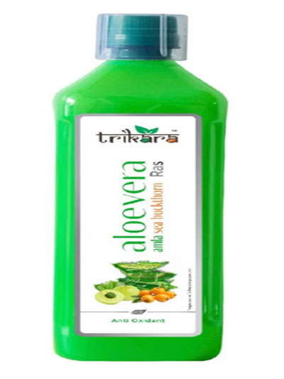 Trikara Aloe Vera, Amla, Sea Buckthorn Ras, 1l