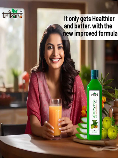 Trikara Aloe Vera, Amla, Sea Buckthorn Ras, 1l