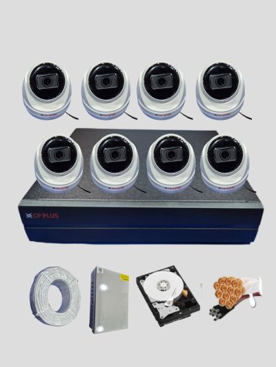 CP PLUS HD DVR 1080P Combo Set – 8 Cameras, Full Security Kit