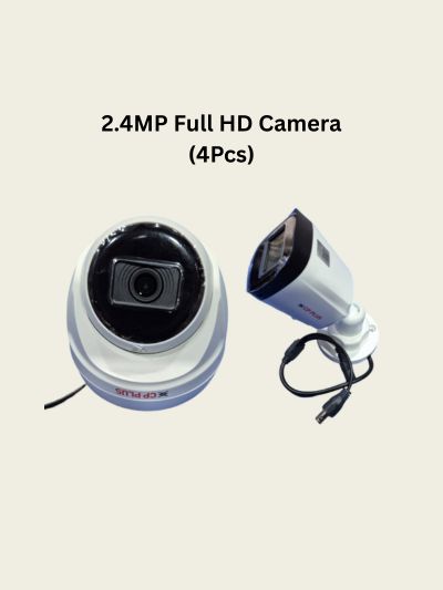 CP PLUS HD DVR 1080P – 4 Cameras, Full Security Kit