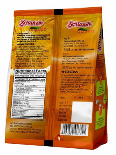 Scrunch Orange, 250 g