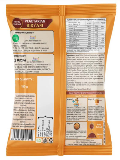 Ready to Cook Biryani, 150g