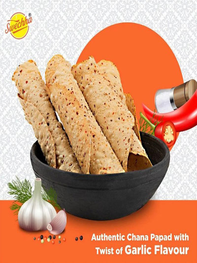 Garlic Chana Papad, 250 g